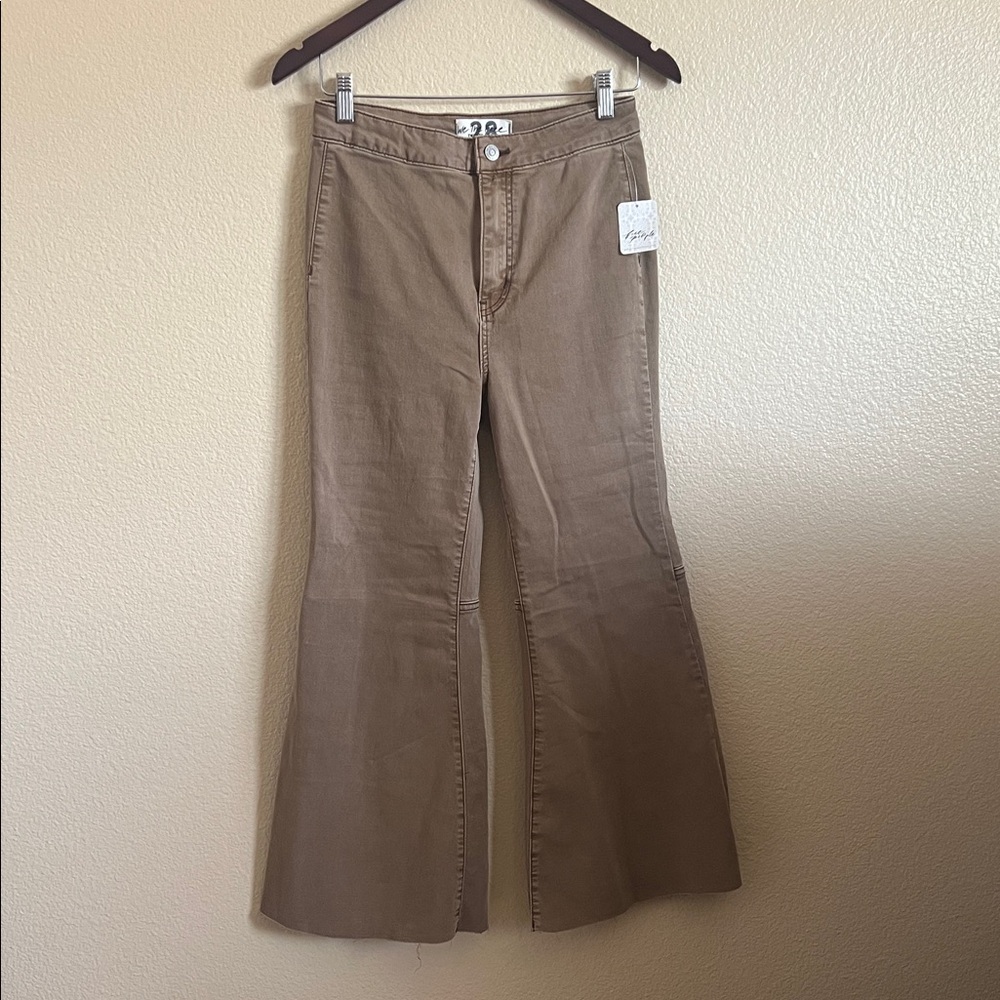 We The Free Tan Wide Leg Pants